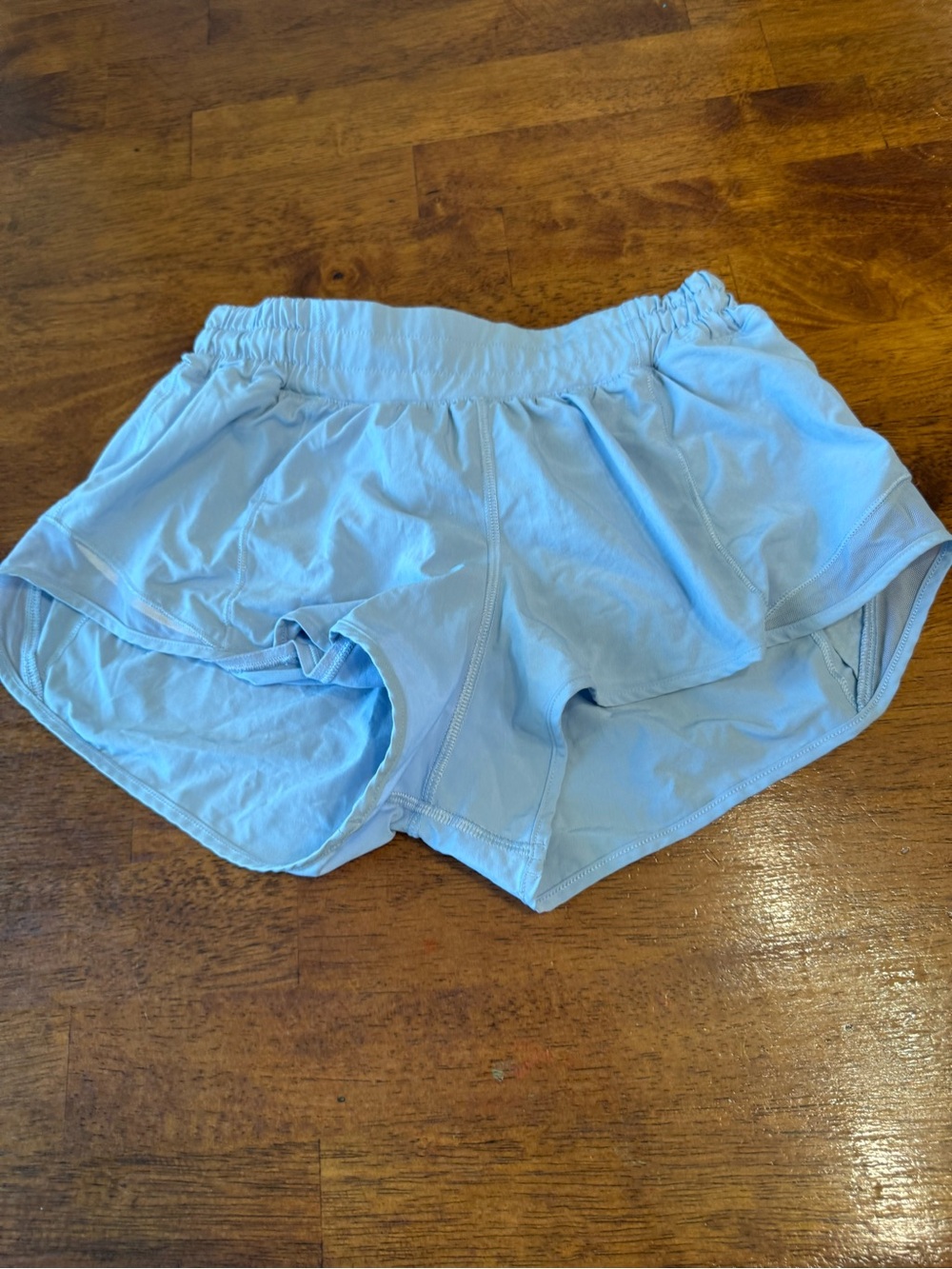 Lululemon Hotty Hot Lined Running Shorts Light Blue Size 6